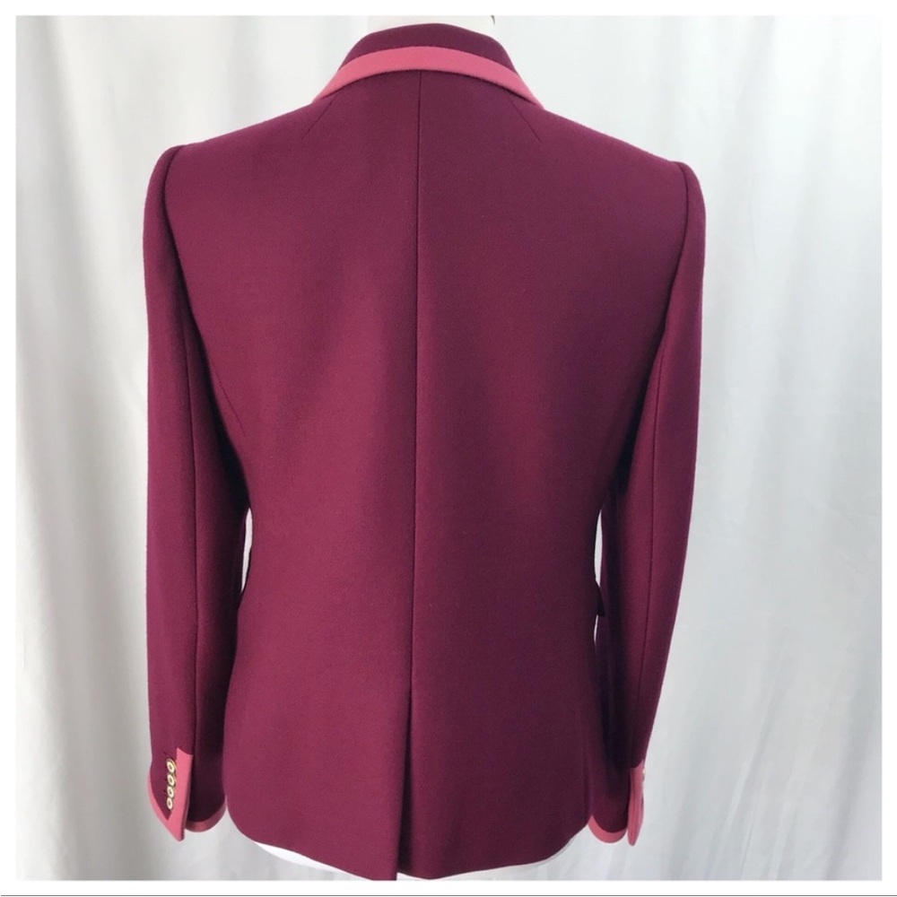 J.Crew Collection schoolboy wool tipped blazer jacket size 4 Tall - Picture 7 of 11